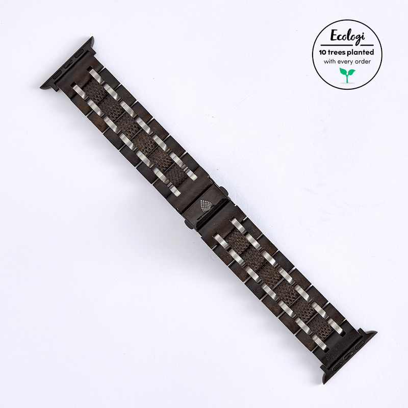 The Sustainable Watch Company The Ebony Apple Watch Strap