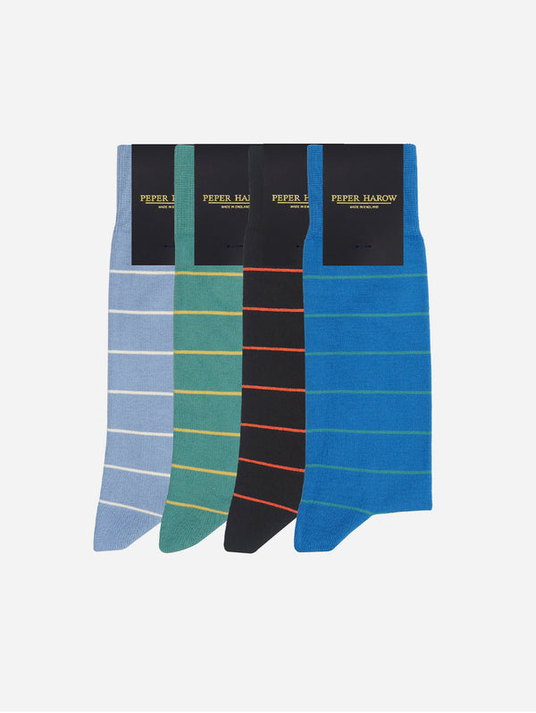 Thin Stripe Men’s Sock Bundle | Multiple Colours