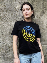 Immaculate Vegan - KOMODO Peace 4 Ukraine Women's Organic Cotton T-Shirt | Black