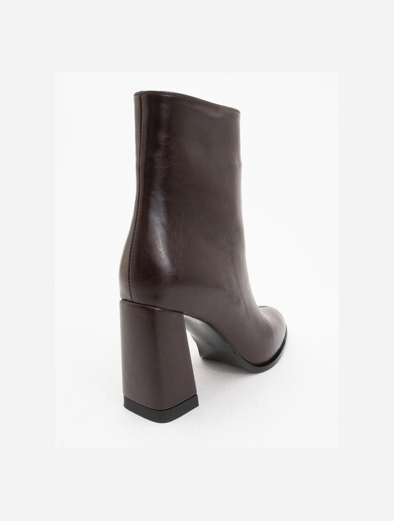 Prologue Shoes Jewel Brown Cilt High Heel Boot (Women)