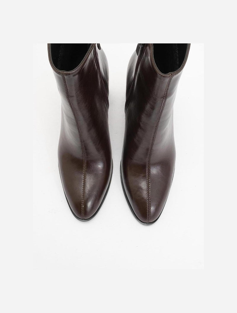 Prologue Shoes Jewel Brown Cilt High Heel Boot (Women)