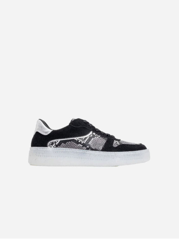 Prologue Shoes Montero Patterned Vegan Sneakers | Black