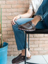 Immaculate Vegan - Nuo Unisex Vegan Leather Clogs | Truffle