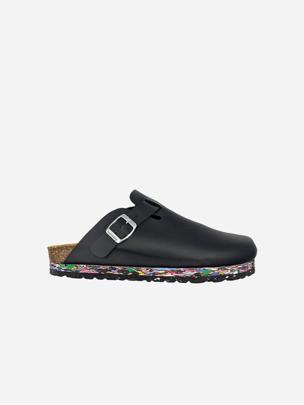 Nuo Unisex Vegan Leather Clogs | Nightfall