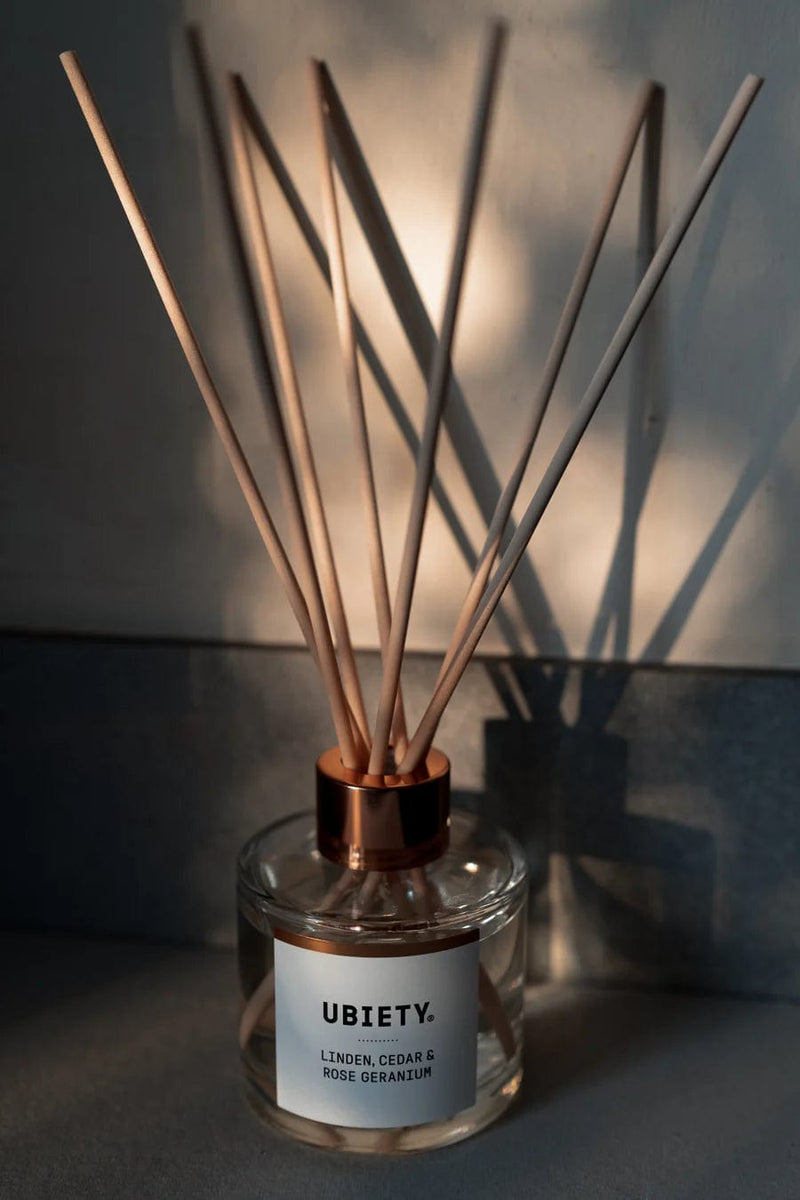 Ubiety Balancing Reed Diffuser | Linden, Cedar & Rose Geranium 115ml