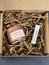 Immaculate Vegan - Ubiety 'Calm Me' Gift Box | Mandarin Candle & Lip Balm