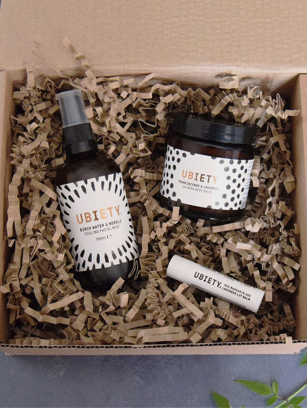 Ubiety 'Soothe Me' Gift Box | Mist, Body Salve & Lip Balm