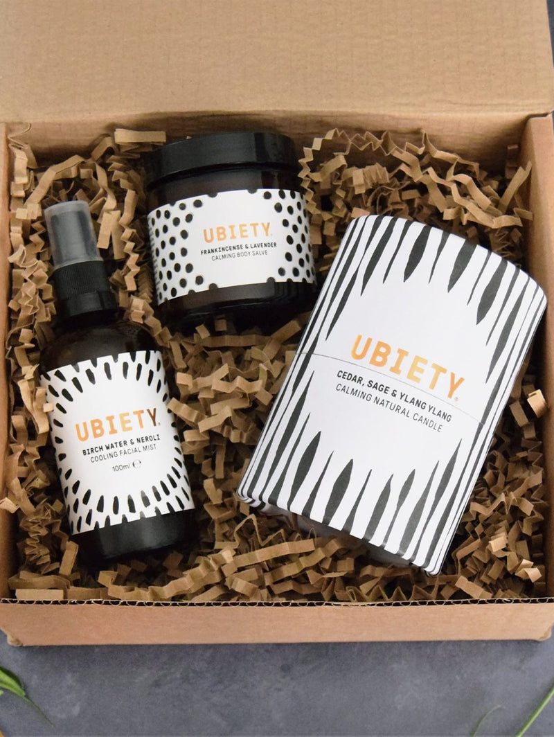 Ubiety 'Uplift Me' Gift Box | Mist, Body Salve & Candle