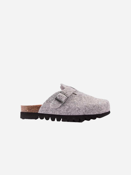 V.GAN - Taro Women's Footbed Textile Vegan Sandals | Grey