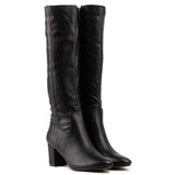 Immaculate Vegan - V.GAN Avocado Women's Vegan Leather Knee High Boots | Black