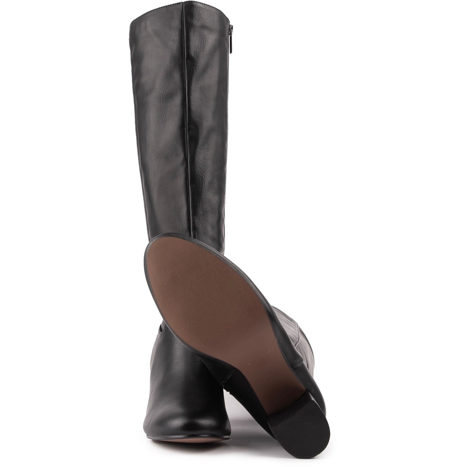 Avocado Women's Vegan Leather Knee High Boots Black