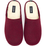 Immaculate Vegan - V.GAN Date Men's Vegan Mule Slippers | Burgundy