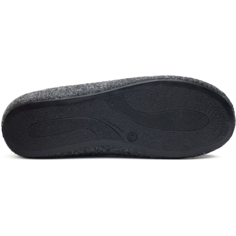 V.GAN Date Men's Vegan Mule Slippers | Dark Grey