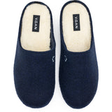 Immaculate Vegan - V.GAN Date Men's Vegan Mule Slippers | Navy