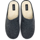 Immaculate Vegan - V.GAN Date Women's Vegan Mule Slippers | Dark Grey