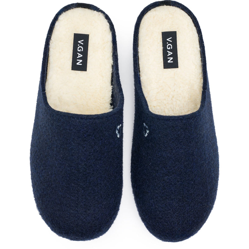 V.GAN Date Women's Vegan Mule Slippers | Navy