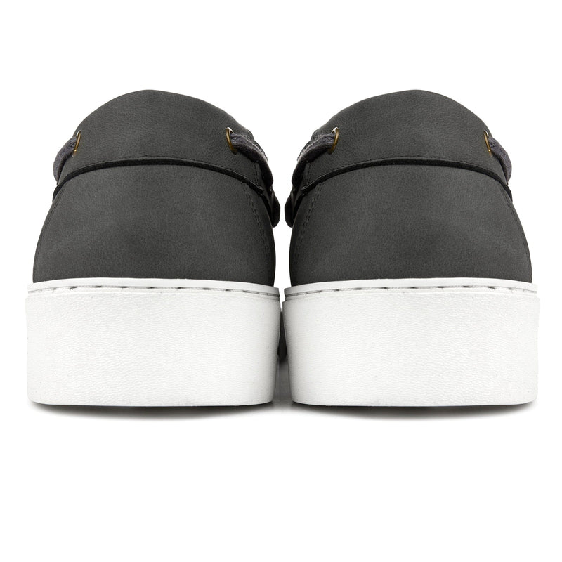 Oca Men's Vegan Suede Boat Shoes Grey