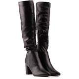 Immaculate Vegan - V.GAN Peach Women's Vegan Leather Knee High Boots | Black