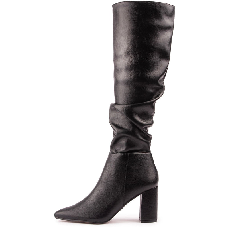 Leather Overknee Stiefel Vegan Avocado Women's Vegan Leather Knee