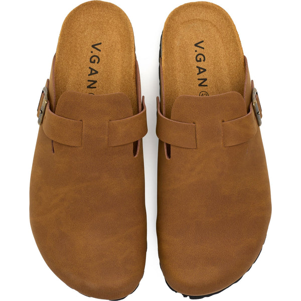 V.GAN Taro Comfort Men's Vegan Footbed Slippers | Tan