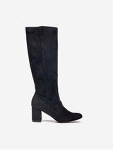 Immaculate Vegan - V.GAN Avocado Women's Vegan Suede Knee High Boots | Black UK3 / EU36 / US5