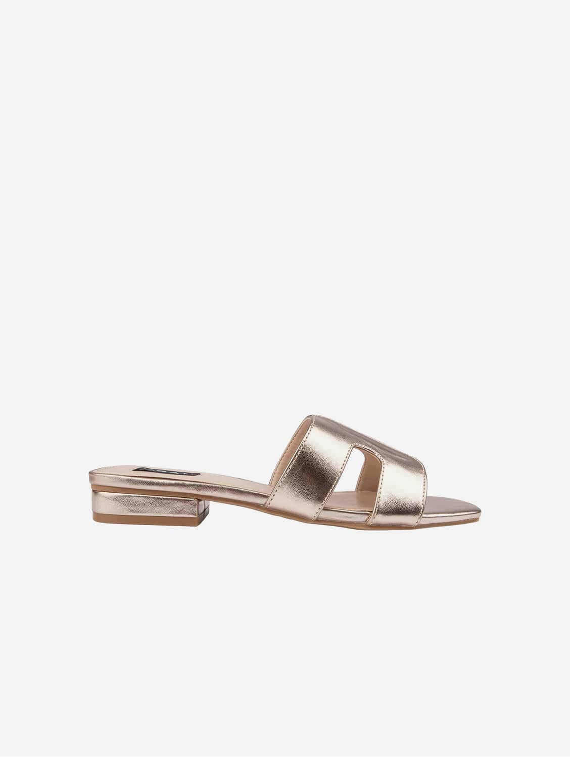 Bok Women's Vegan Leather Classic Slider Sandals | Gold – Immaculate Vegan