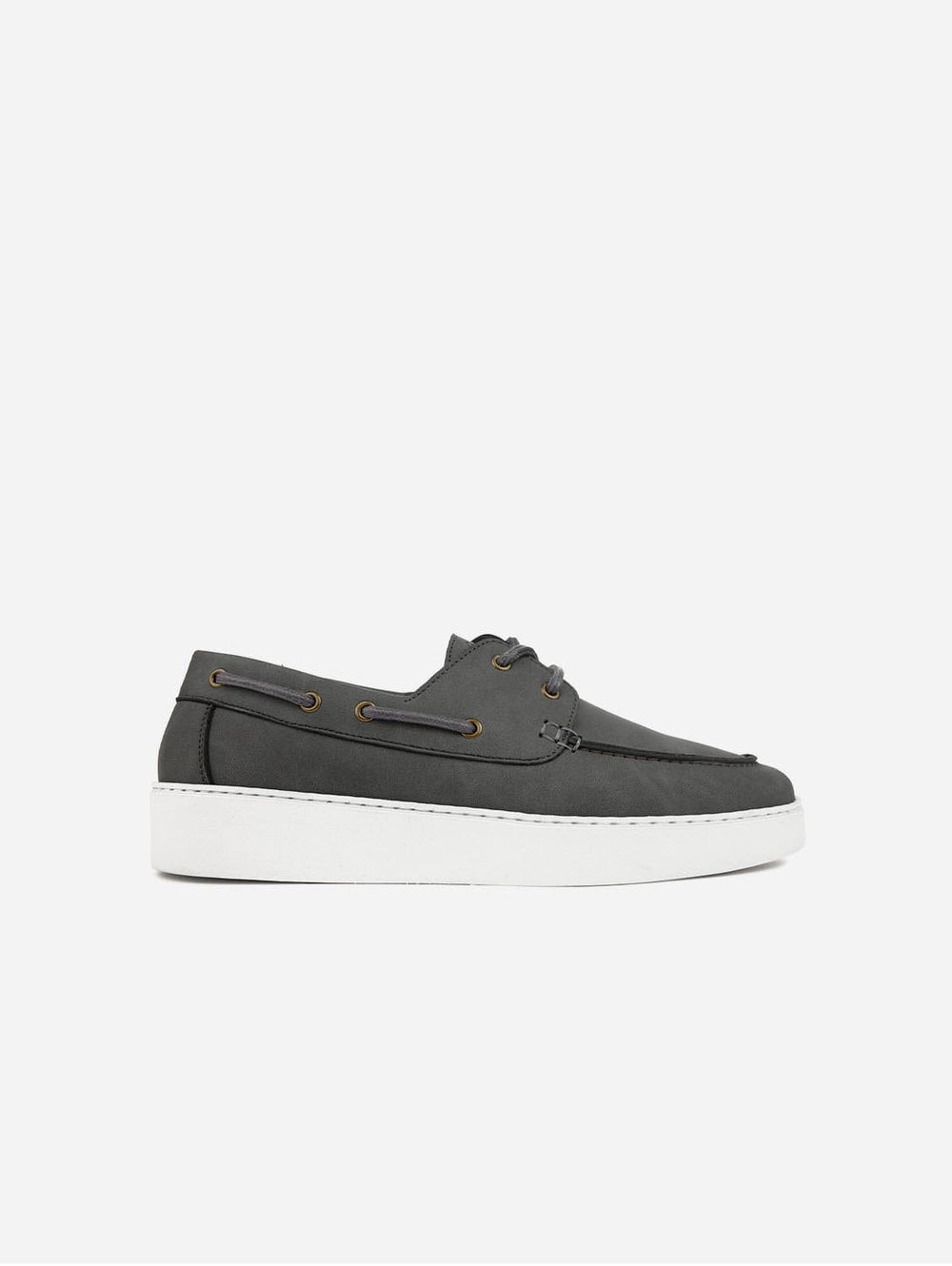 Grey suede boat shoes online