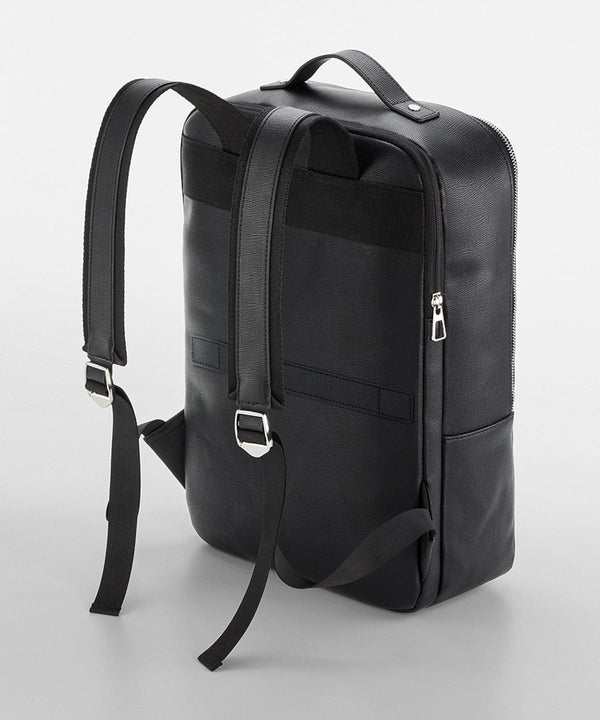 VEGAN Happy Vegan Tailored Luxe Recycled PU Backpack Black / ONE SIZE