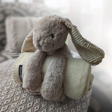 Immaculate Vegan - VEGAN Happy Vegan Babies' Rabbit and Blanket Cream / M (40cm)