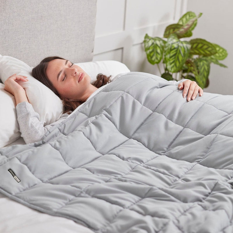 VEGAN Happy Vegan Weighted Blanket Grey / ONE SIZE