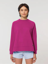 Immaculate Vegan - VEGAN Happy Vegan Women's Wilder Side Split Jumper | Multiple Colours Orchid Flower / UK8 / EU36 / US4