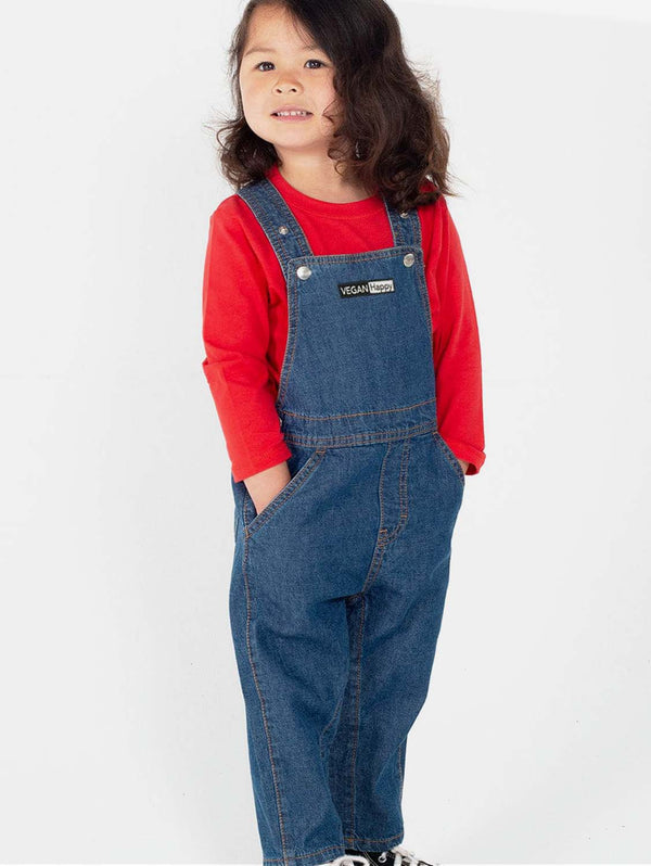 VEGAN Happy Vegan Babies' and Kids' Denim Dungarees