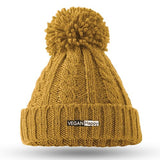 Immaculate Vegan - VEGAN Happy Vegan Beanie - Cable Knit Melange