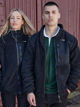 Immaculate Vegan - Vegan Unisex Front Row Recycled Sherpa Fleece Jacket | Multiple Colours