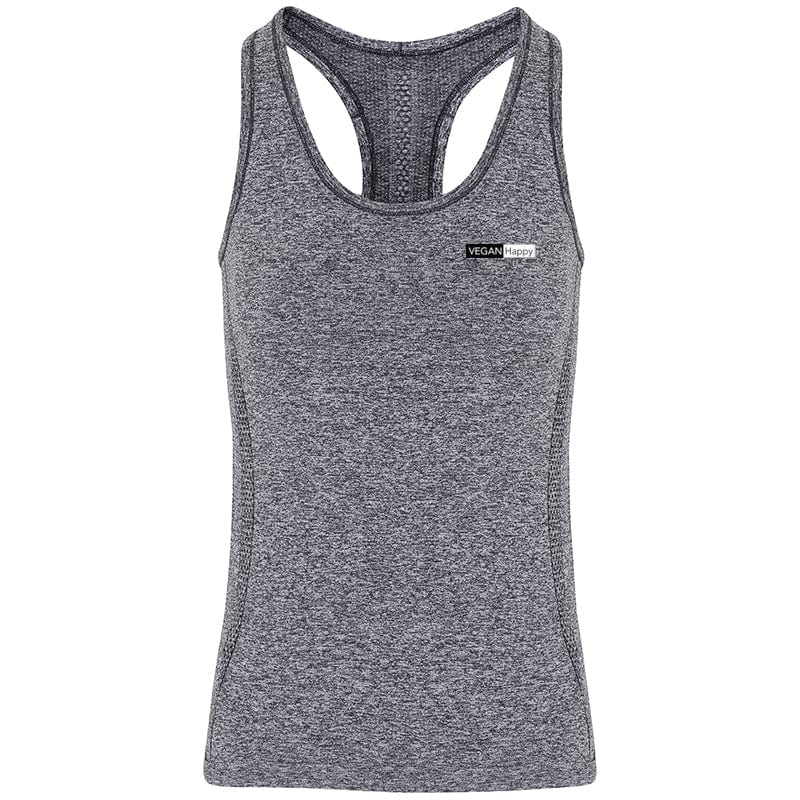 VEGAN Happy Vegan Gym Vest - Women's TriDri Sports Wear Gym Vest