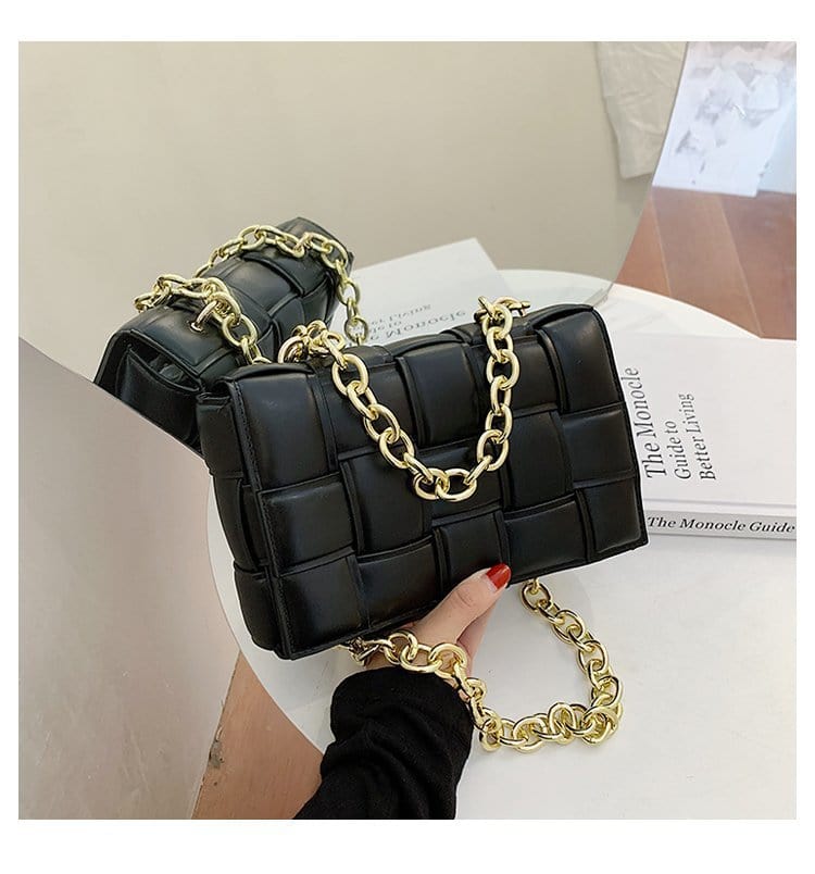 VEGAN Happy VEGAN Happy Gold Chain Bag