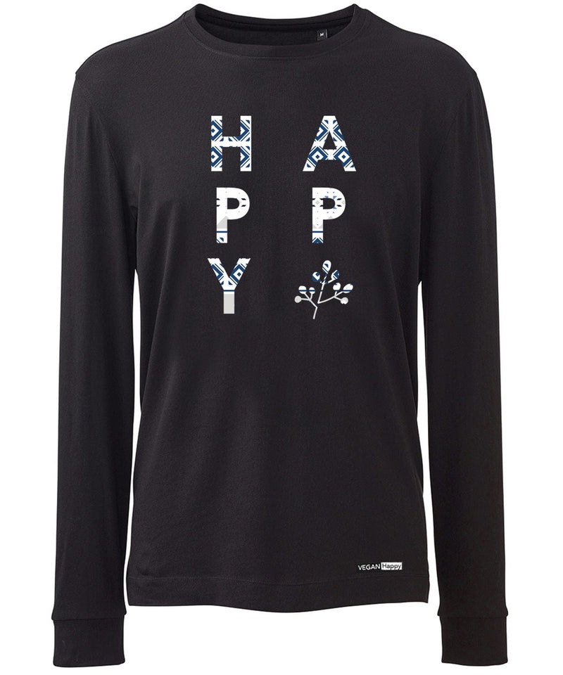 VEGAN Happy Vegan Happy Scandi Unisex Long Sleeved Tee