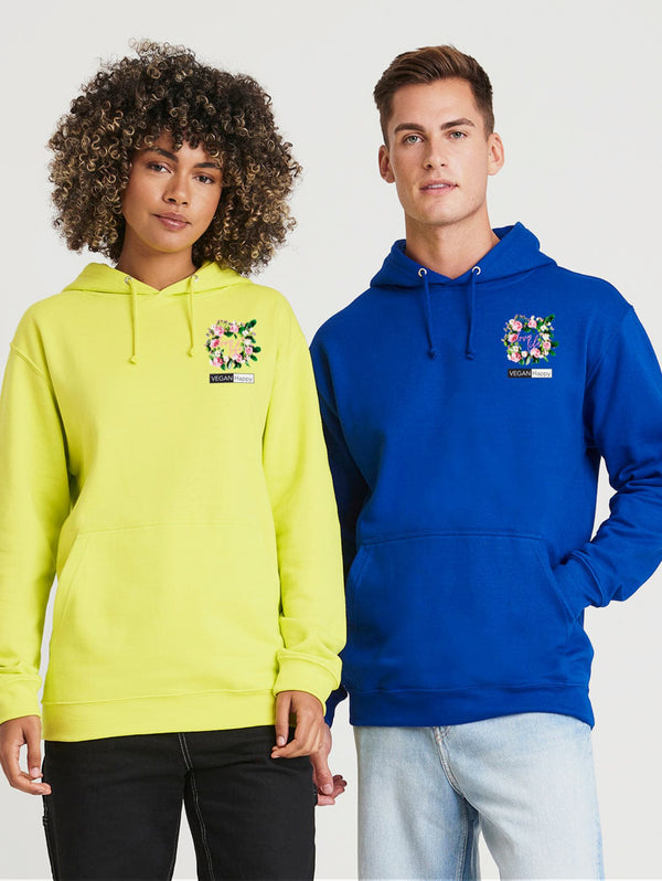 Vegan Unisex 'Love Life, Live Vegan' Hoodie | Multiple Colours