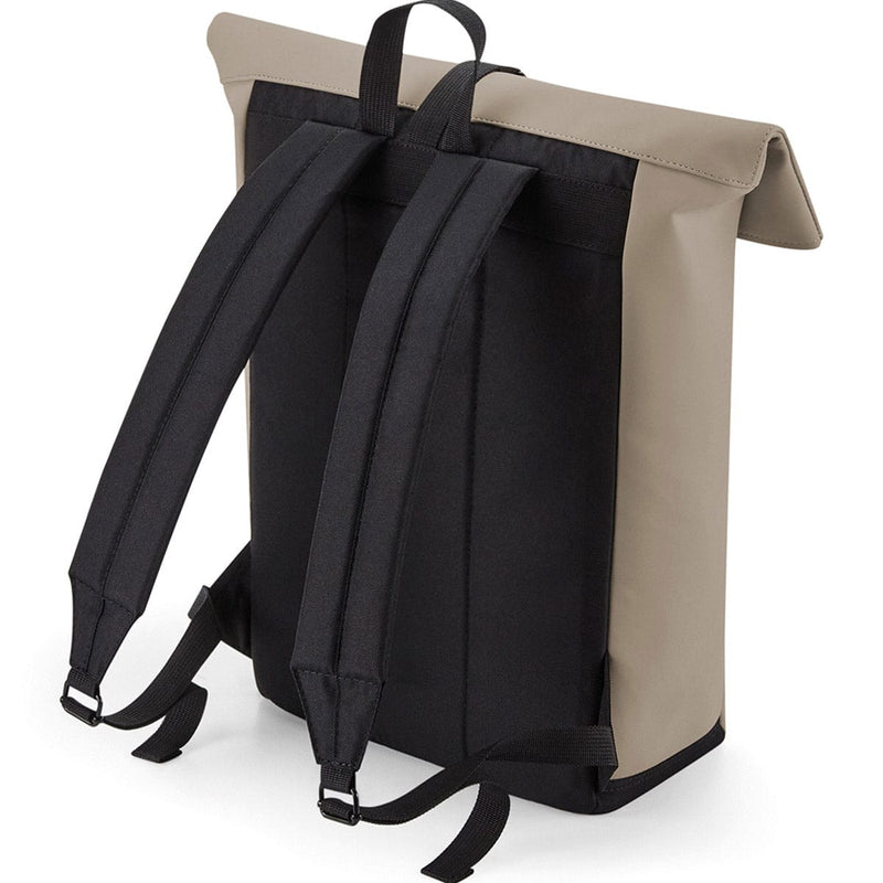 VEGAN Happy Vegan Matte PU Roll-Top Backpack