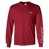 Immaculate Vegan - VEGAN Happy Vegan Men's 'Happy' Ultra Cotton Long Sleeve Tee