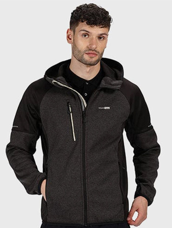 VEGAN Happy Vegan Men's X-Pro Coldspring II Hybrid Jacket | Multiple Colours Grey Marl/Black / S