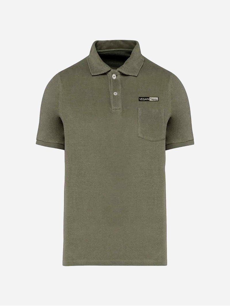 VEGAN Happy Vegan Native Spirit Terry Polo Shirt | Multiple Colours