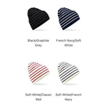 Immaculate Vegan - VEGAN Happy Vegan Original Deep-Cuffed Striped Beanie