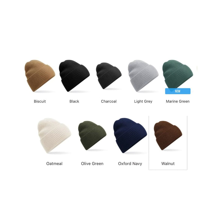 VEGAN Happy Vegan Oversize Cuff Beanie