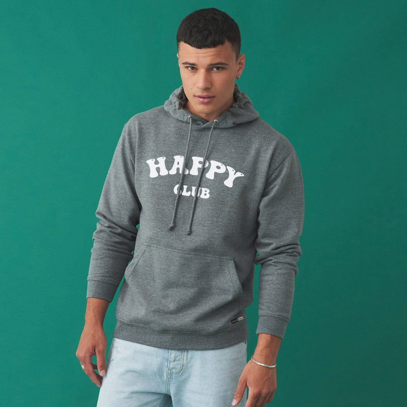 VEGAN Happy Vegan Unisex 'Happy Club' College Hoodie