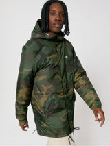 Immaculate Vegan - VEGAN Happy Vegan Unisex Padded Parka AOP Jacket | Camo