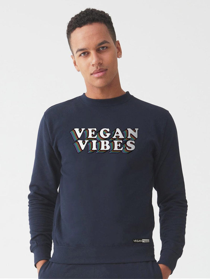 VEGAN Happy *Vegan Unisex 'Vegan Vibes' Sweatshirt