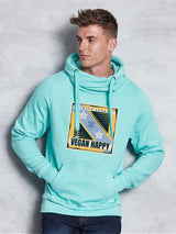 Immaculate Vegan - VEGAN Happy Vegan Unisex Winter Sports Cross Neck Hoodie | Multiple Colours