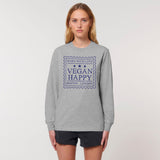 Immaculate Vegan - VEGAN Happy Vegan Unisex 'Worn With Love' Dry Feel Long Sleeve Tee