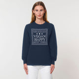 Immaculate Vegan - VEGAN Happy Vegan Unisex 'Worn With Love' Dry Feel Long Sleeve Tee